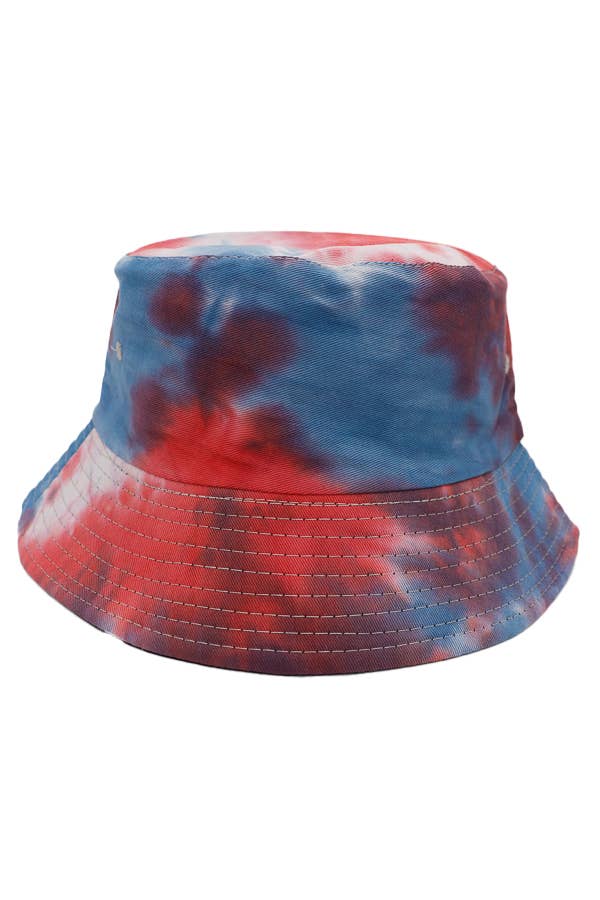 Acid Wash Tie Dye Reversible Cotton Bucket Hat