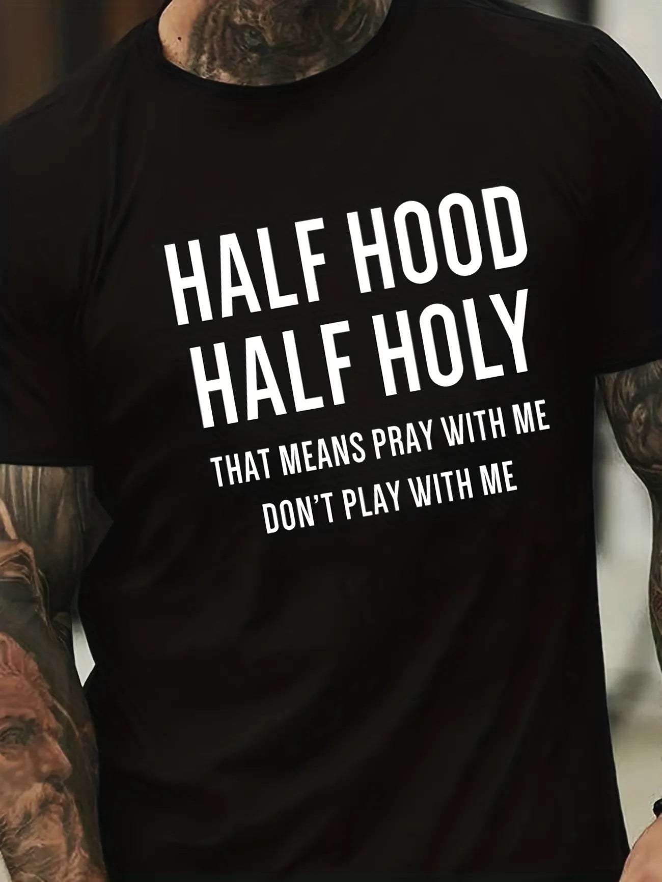 HALF HOOD HALF HOLY T-SHIRT