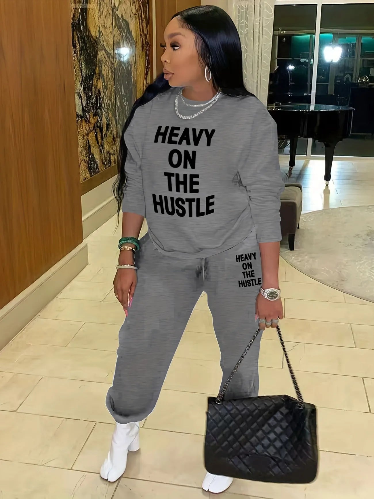 HEAVY ON THE HUSTLE SWEATSHIRT