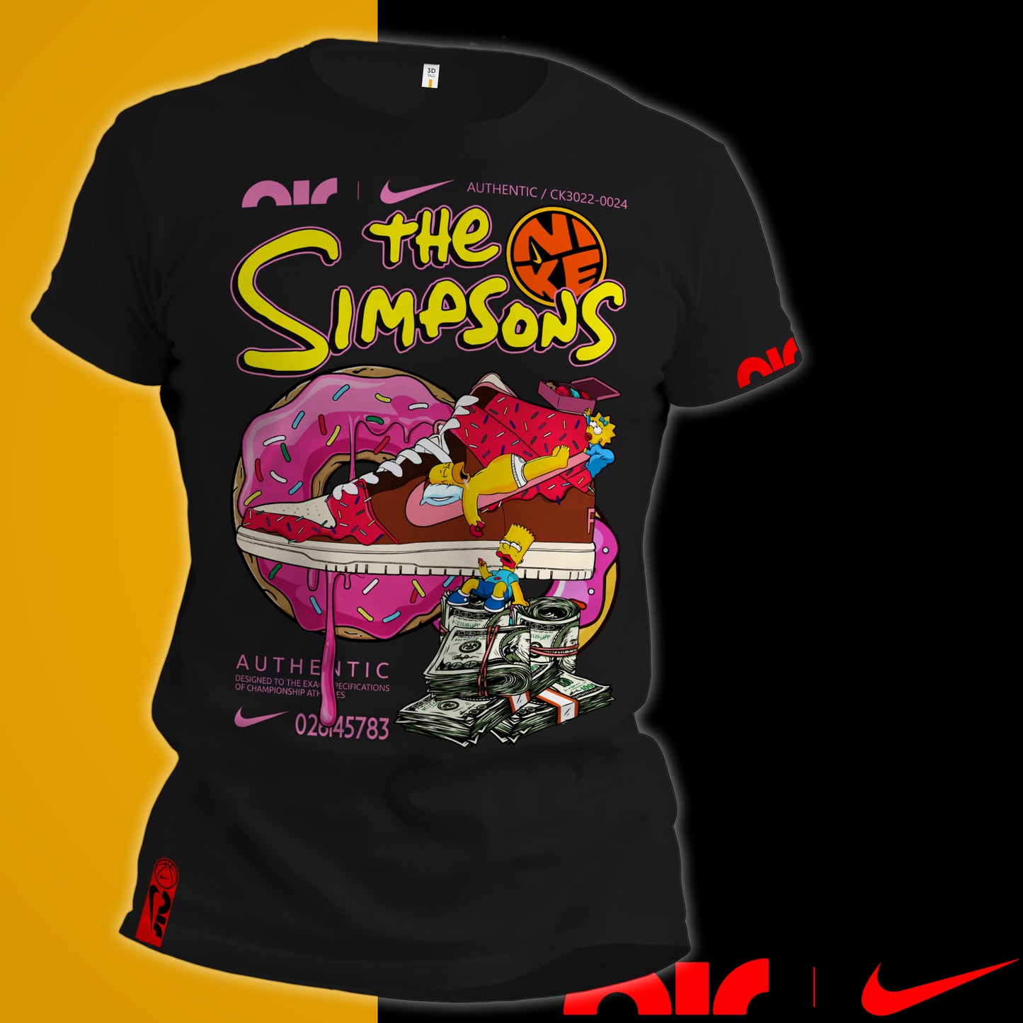 NIKE X SIMPSONS DONUT SHOE T-SHIRT