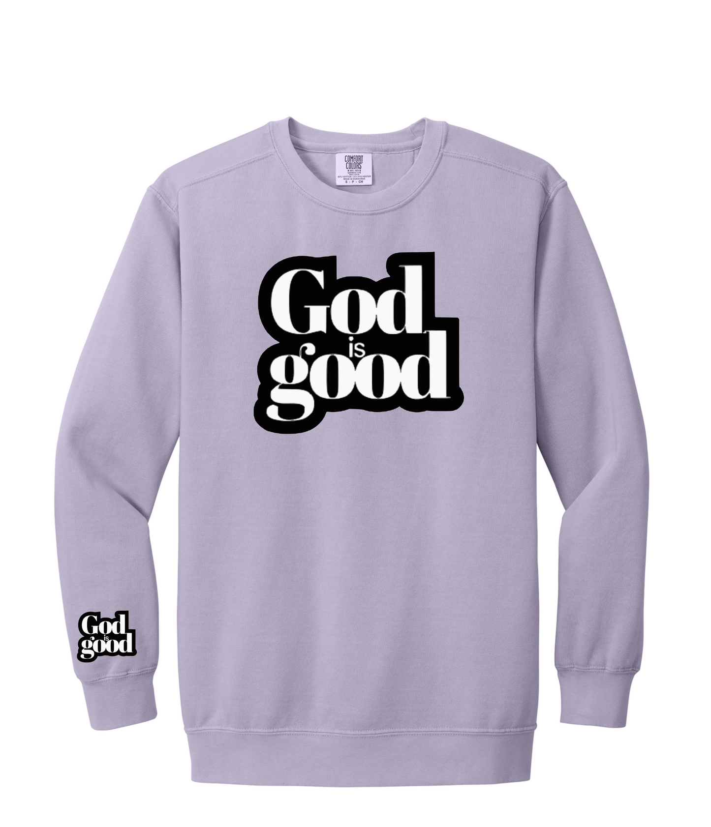 GOD IS GOOD CHENILLE CREWNECK