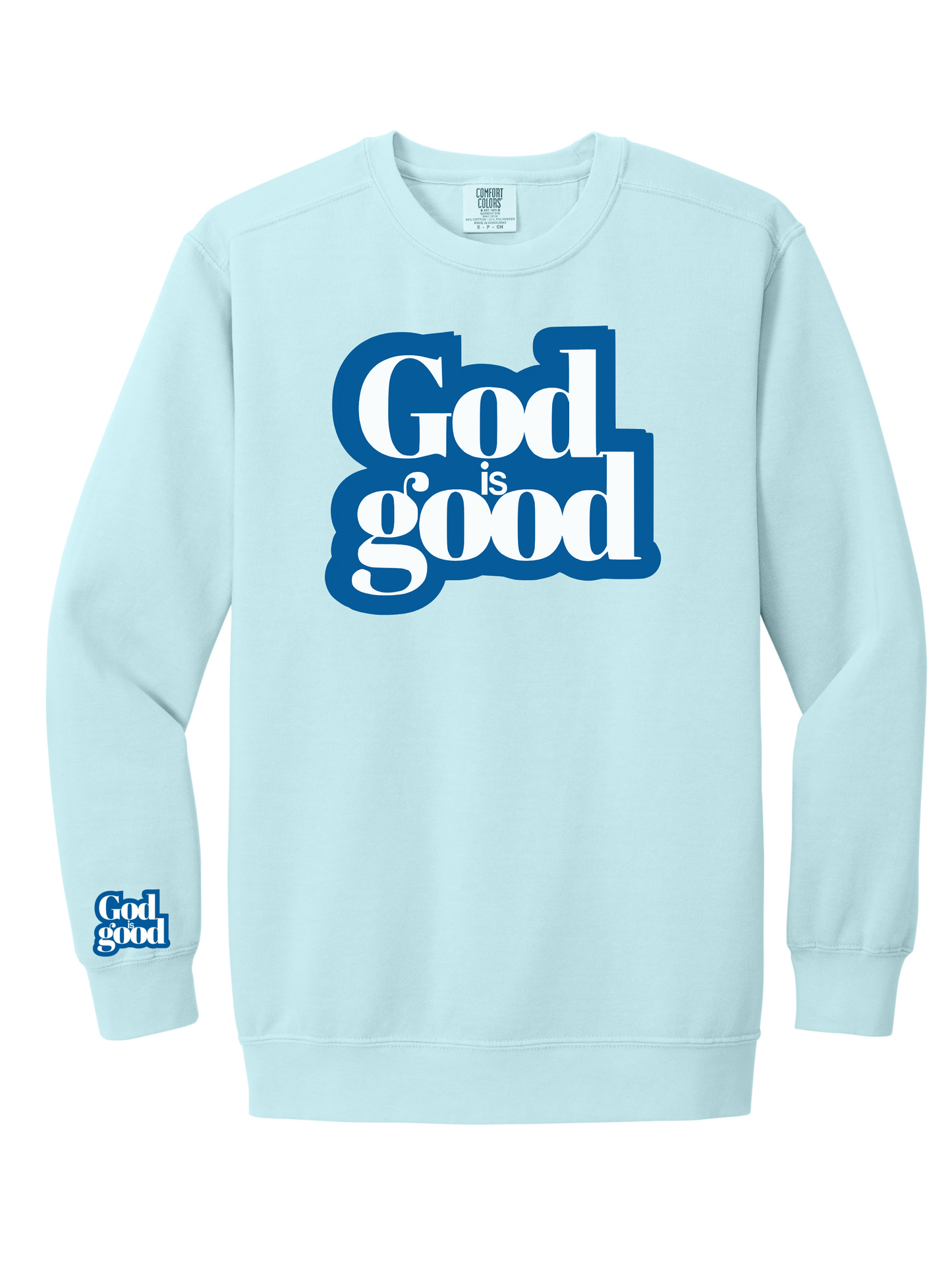 GOD IS GOOD CHENILLE CREWNECK