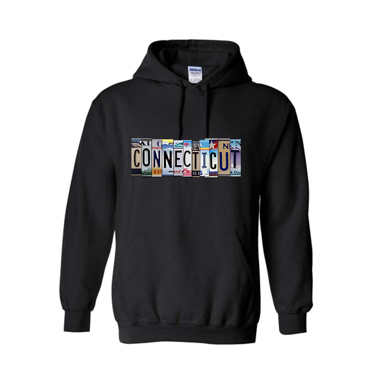 "CONNECTICUT" Plate Hoodie