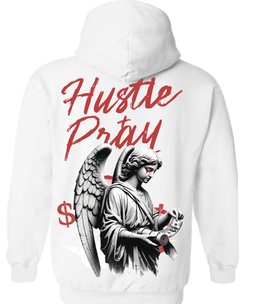 "Hustle & Pray" Graphic Hoodie