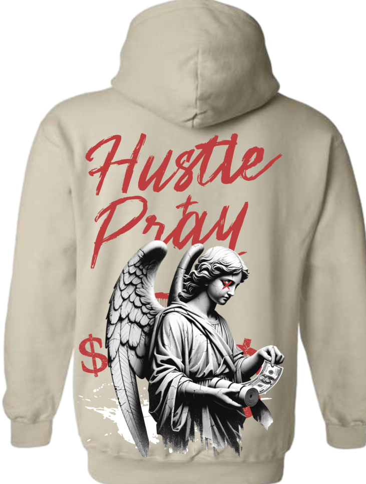 "Hustle & Pray" Graphic Hoodie