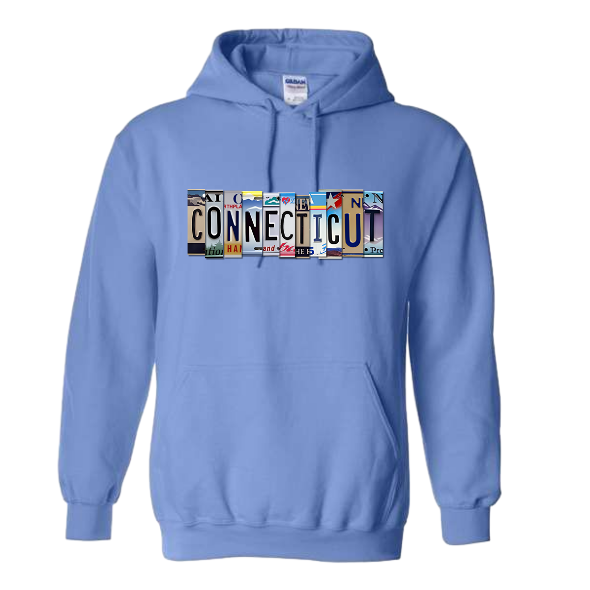 "CONNECTICUT" Plate Hoodie