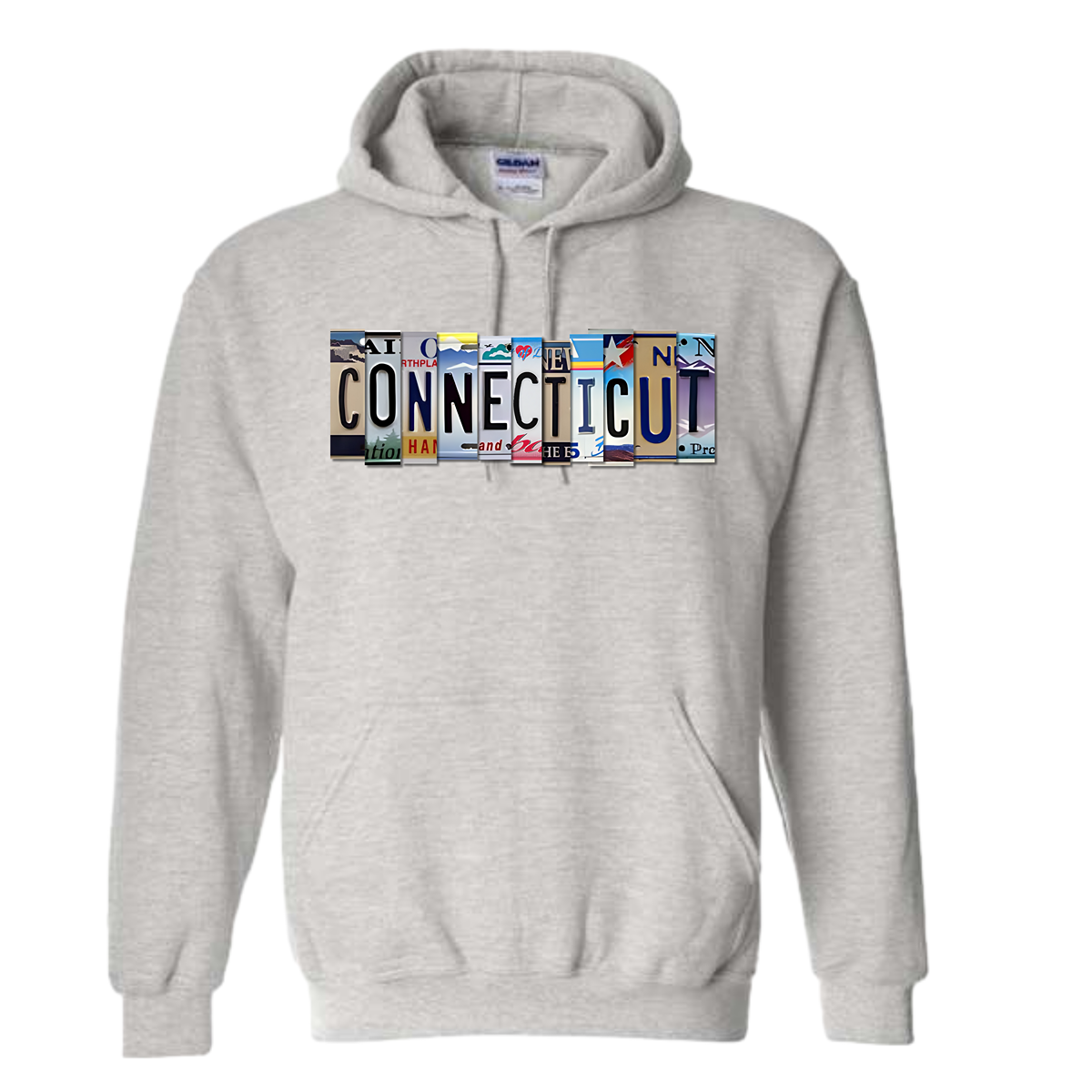 "CONNECTICUT" Plate Hoodie