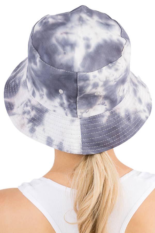 Acid Wash Tie Dye Reversible Cotton Bucket Hat
