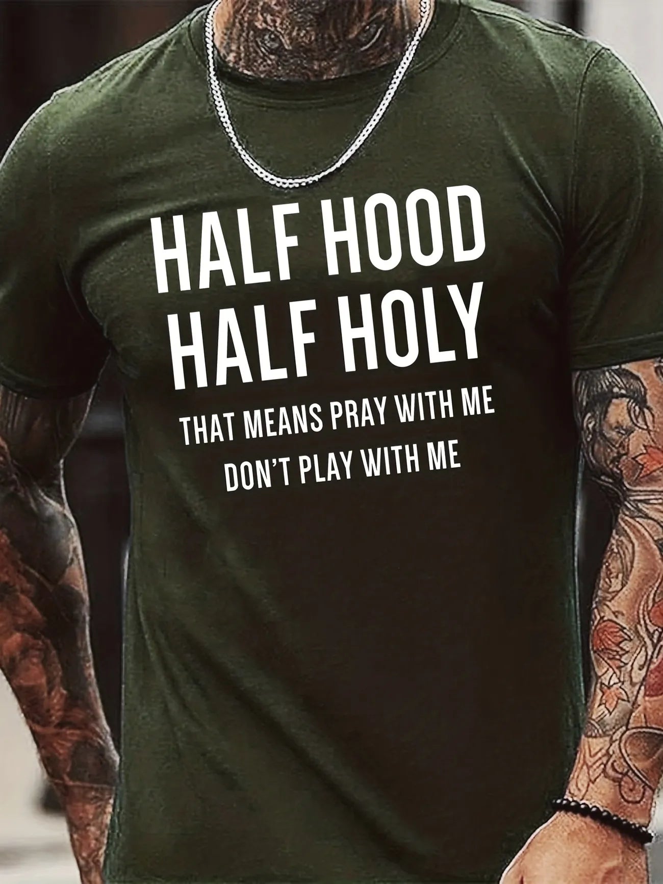 HALF HOOD HALF HOLY T-SHIRT