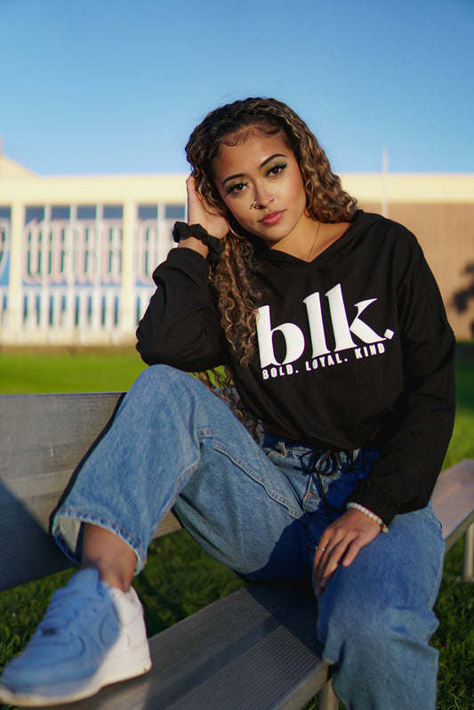 BLK Women's Cropped Hoodie